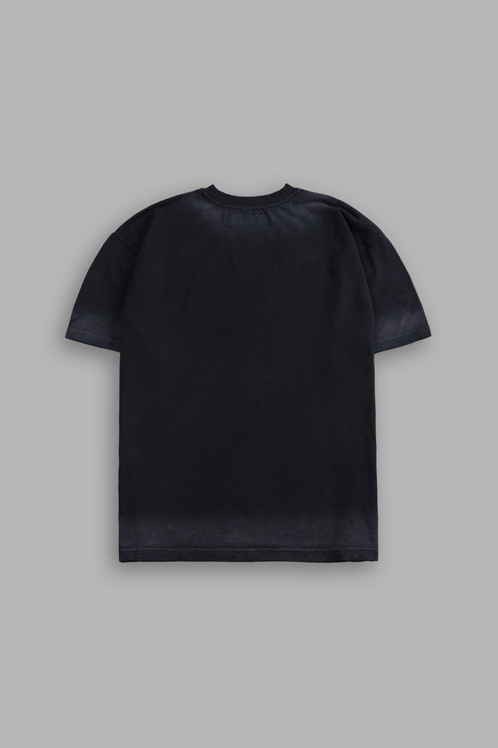 Nightmare "Grunge" Tee in Black Drift Wash