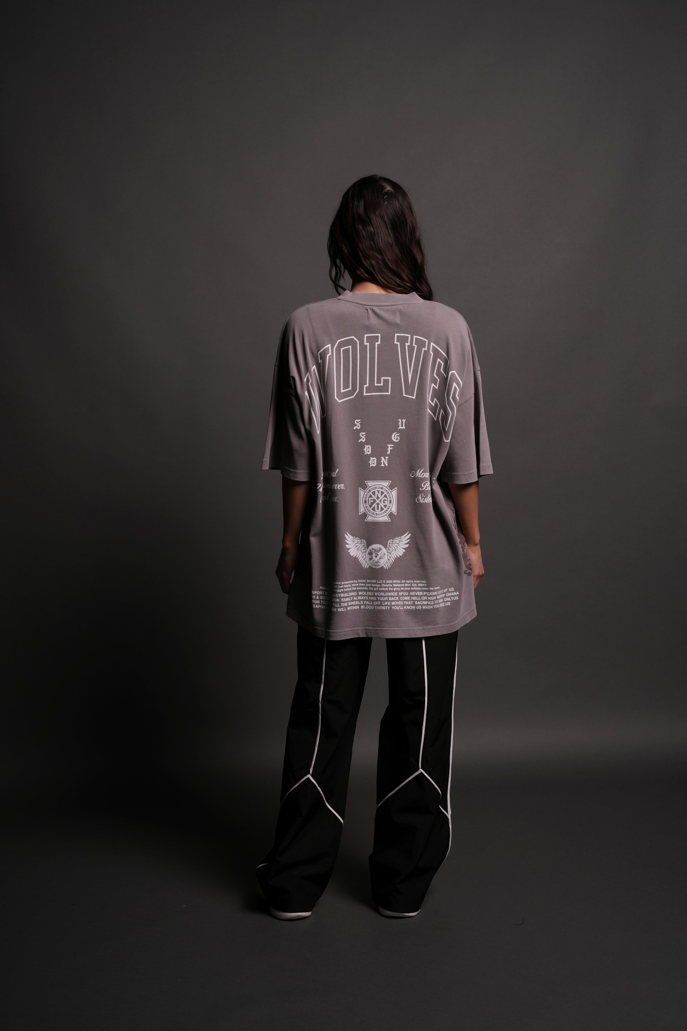 Our Lineage "Premium" Oversized Tee in Pale Gray
