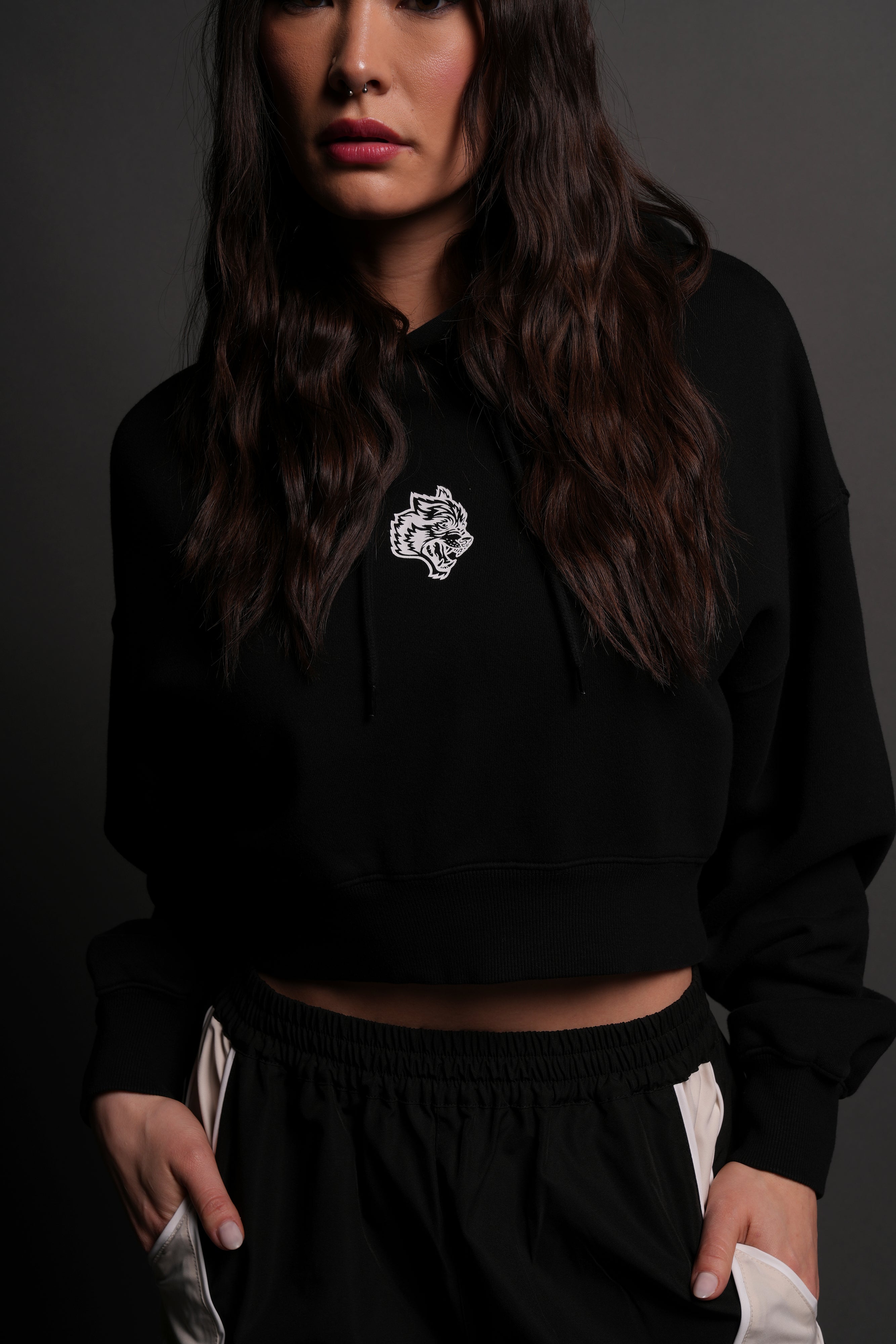 Icon "Ava" Hoodie in Black
