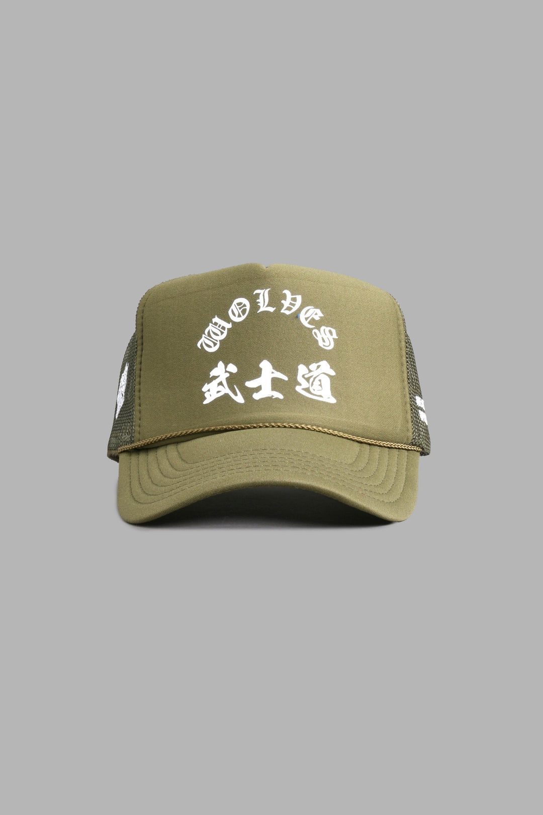 Okami Wolf Trucker Hat in Owen Green