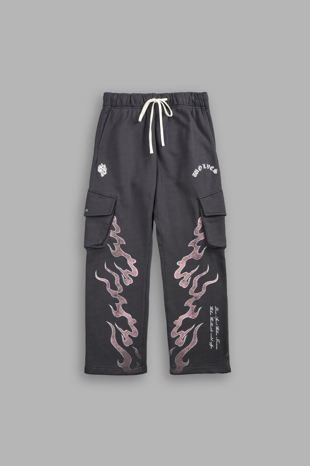 Through The Fire Bigelow Cargo Sweat Pants in Wolf Gray