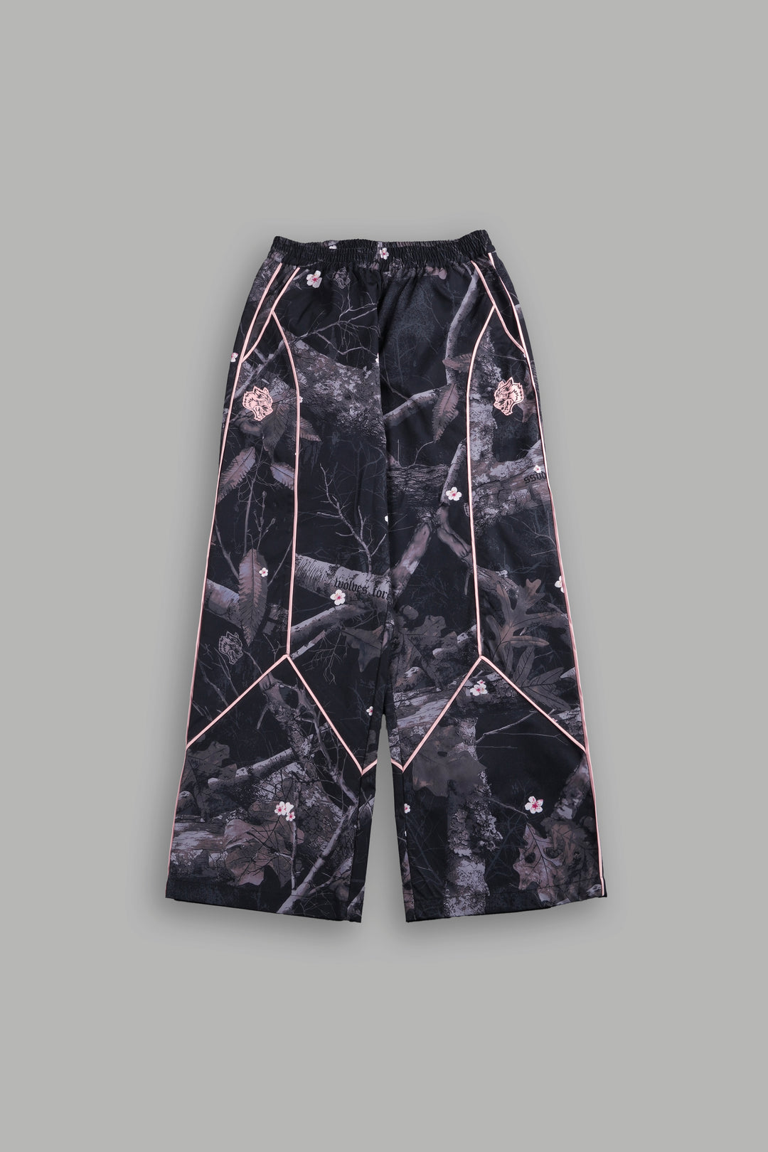 Dual Wolf Quinn Track Pants in Darc Blossom Woodland Camo/Cherry Blossom