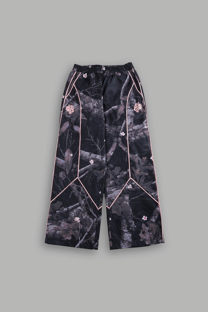 Dual Wolf Quinn Track Pants in Darc Blossom Woodland Camo/Cherry Blossom