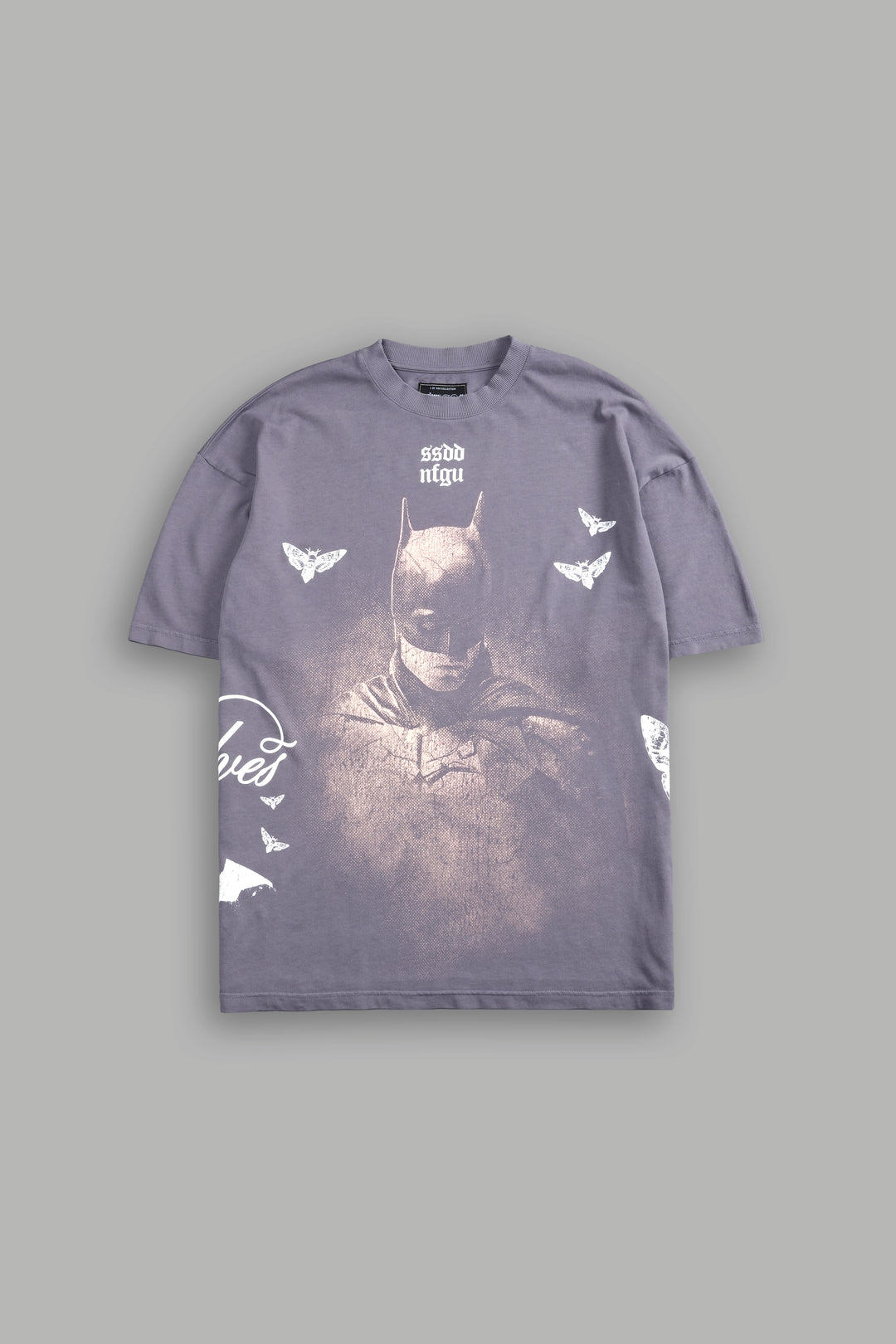 (1 OF 500) The Batman "Premium" Oversized Tee in Nirvana Gray