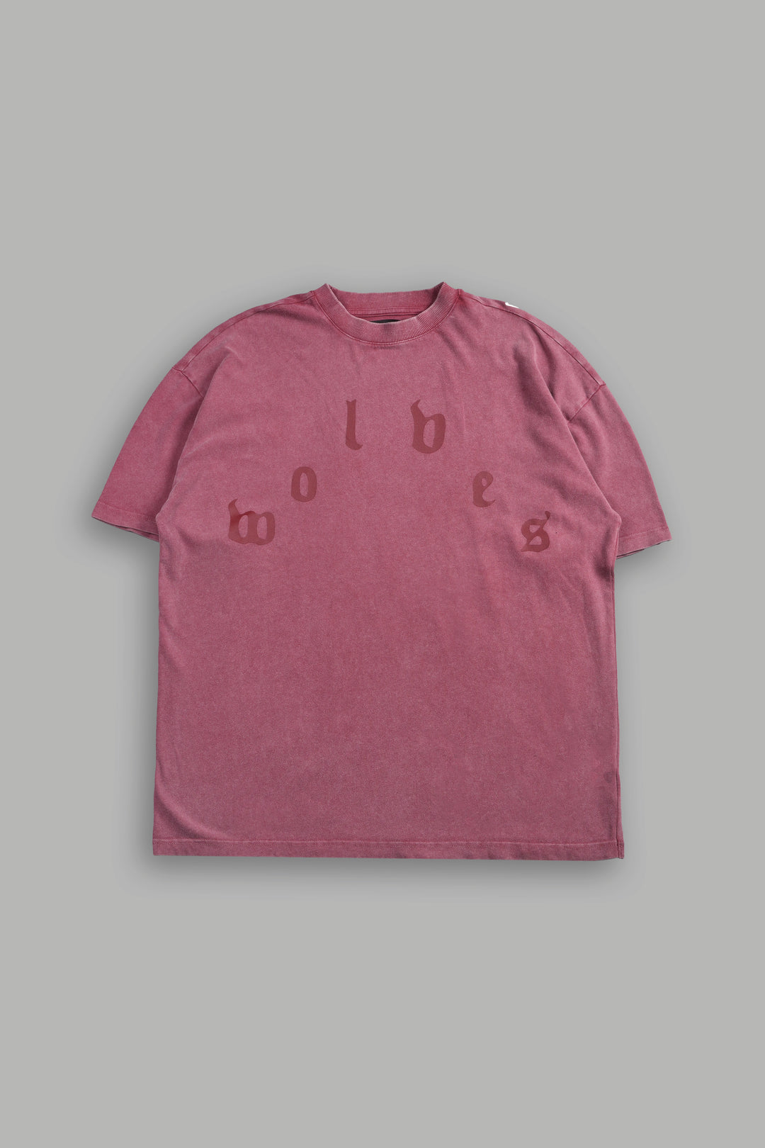 Her Prayer Premium Oversized Tee In Cherry Red