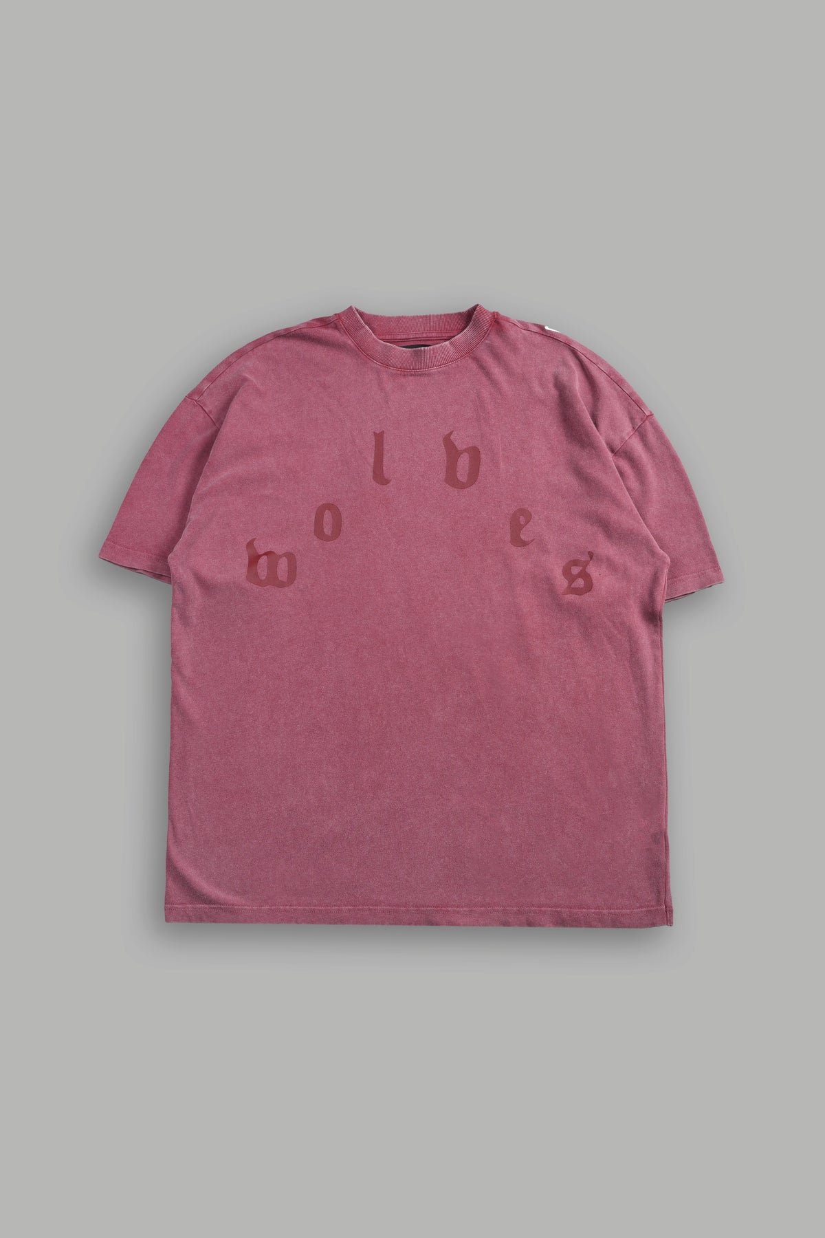 Her Prayer Premium Oversized Tee In Cherry Red