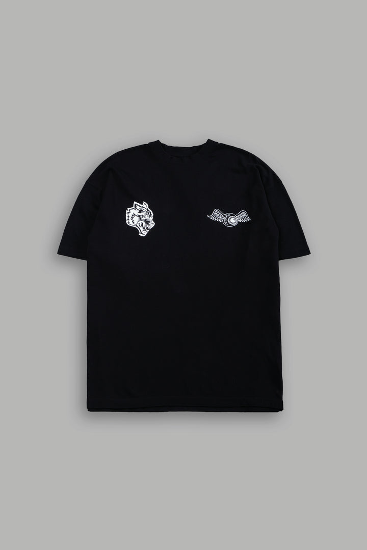 Kulture Klash Premium Oversized Tee in Black