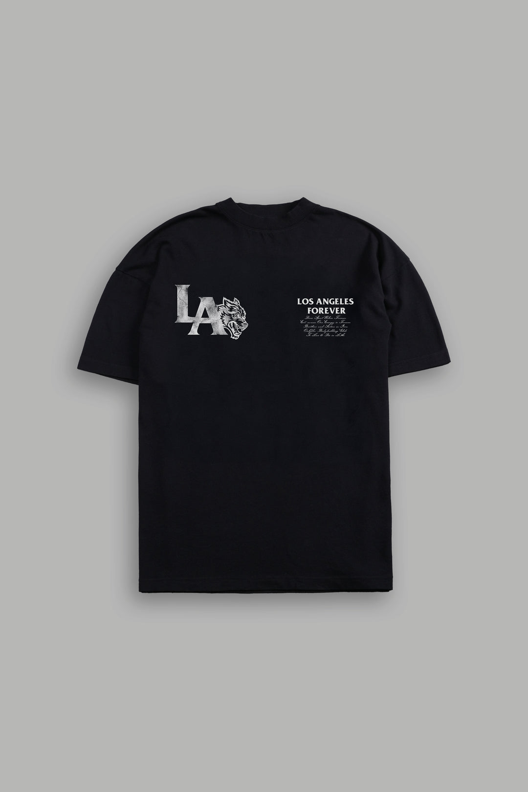 La Wolves V2 Premium Oversized Tee in Black