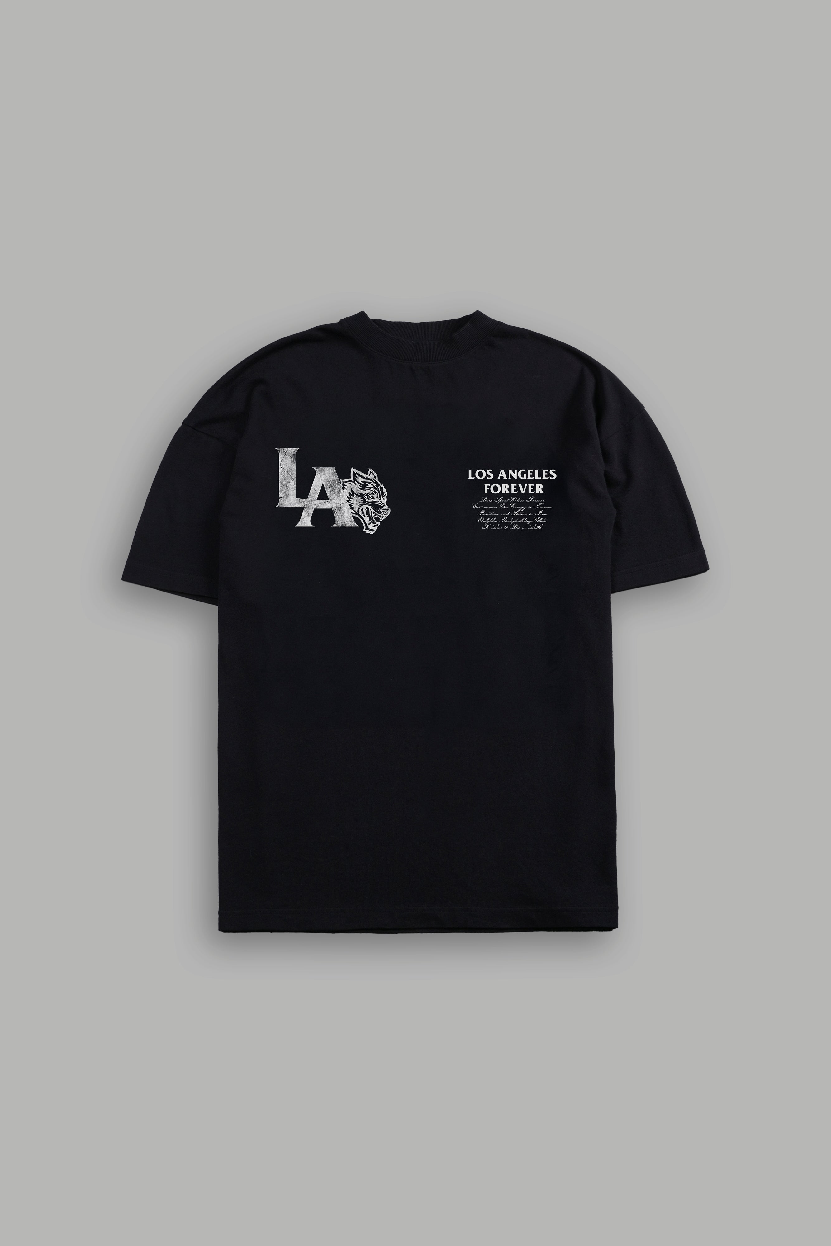 La Wolves V2 Premium Oversized Tee in Black