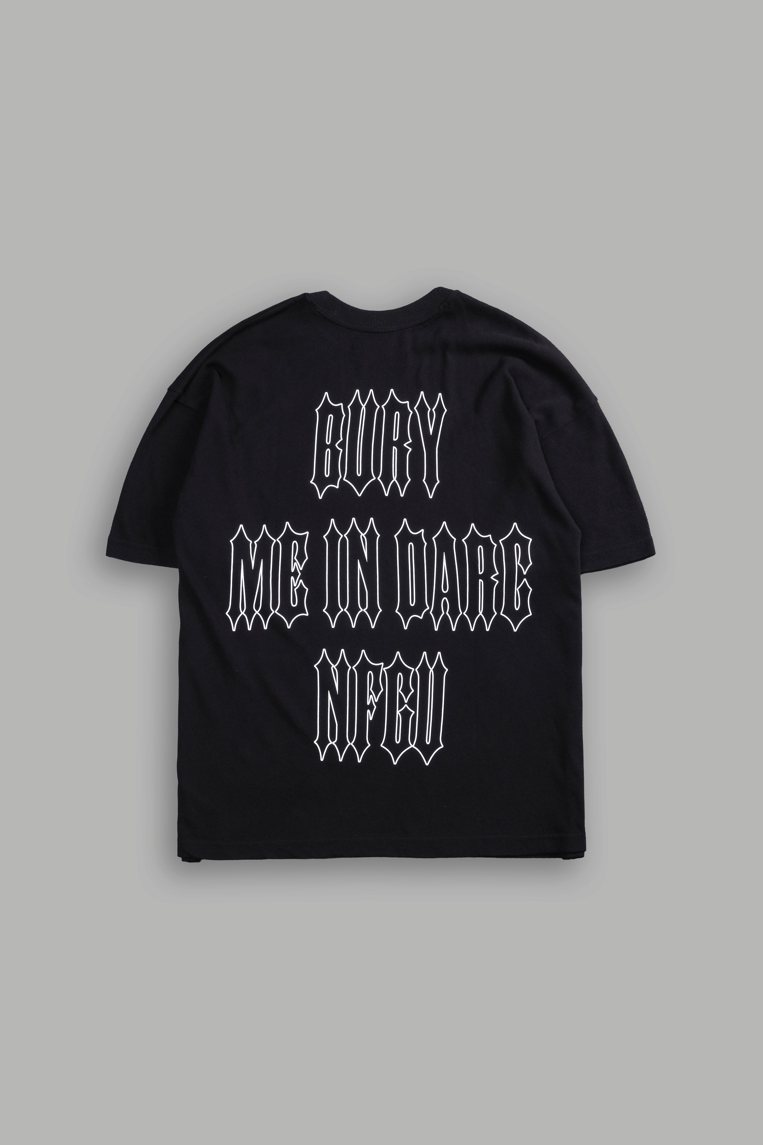 Bury Me In Darc NFGU V2 "Premium" Oversized Tee in Black/White