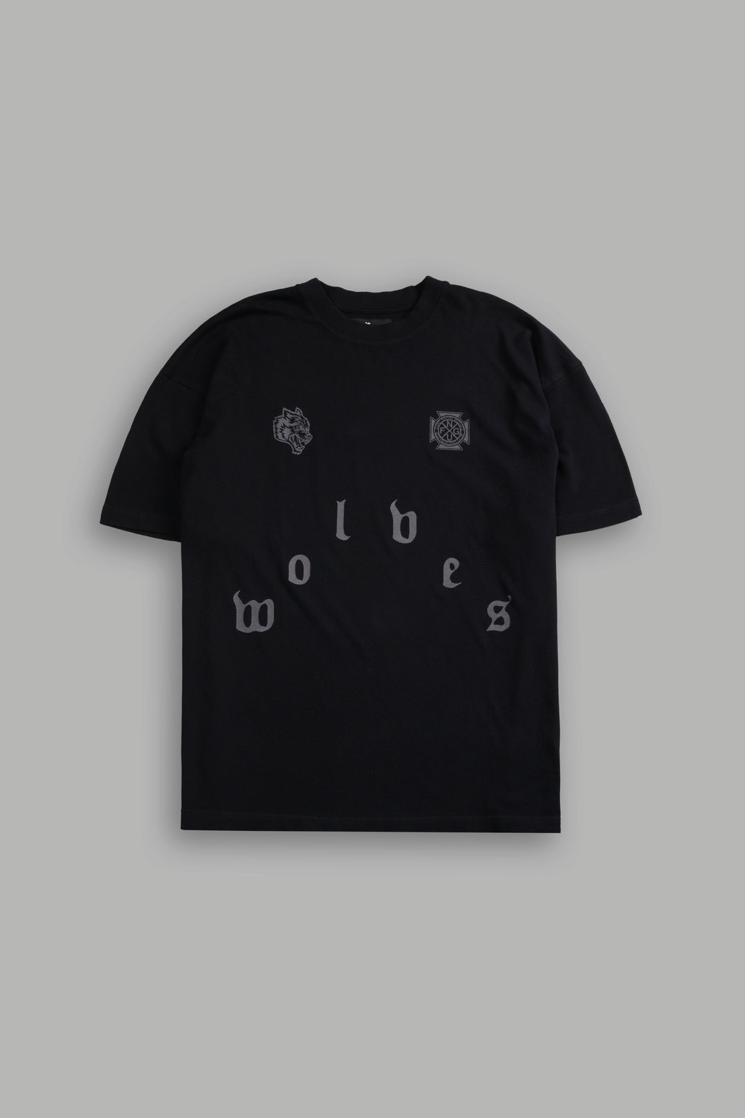 Pyramid Wolves "Premium" Oversized Tee in Black