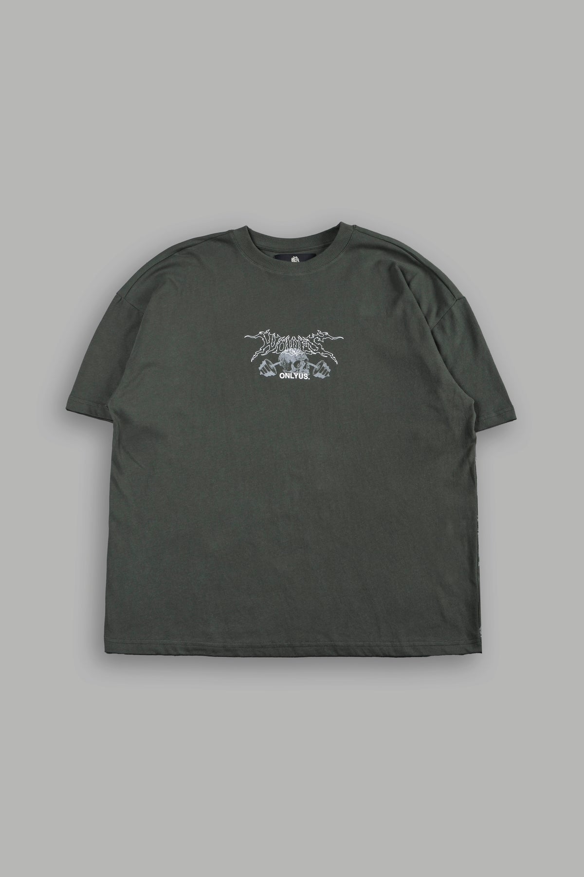 Wolves Bodybuilding Club Premium Tee In Green Ivy