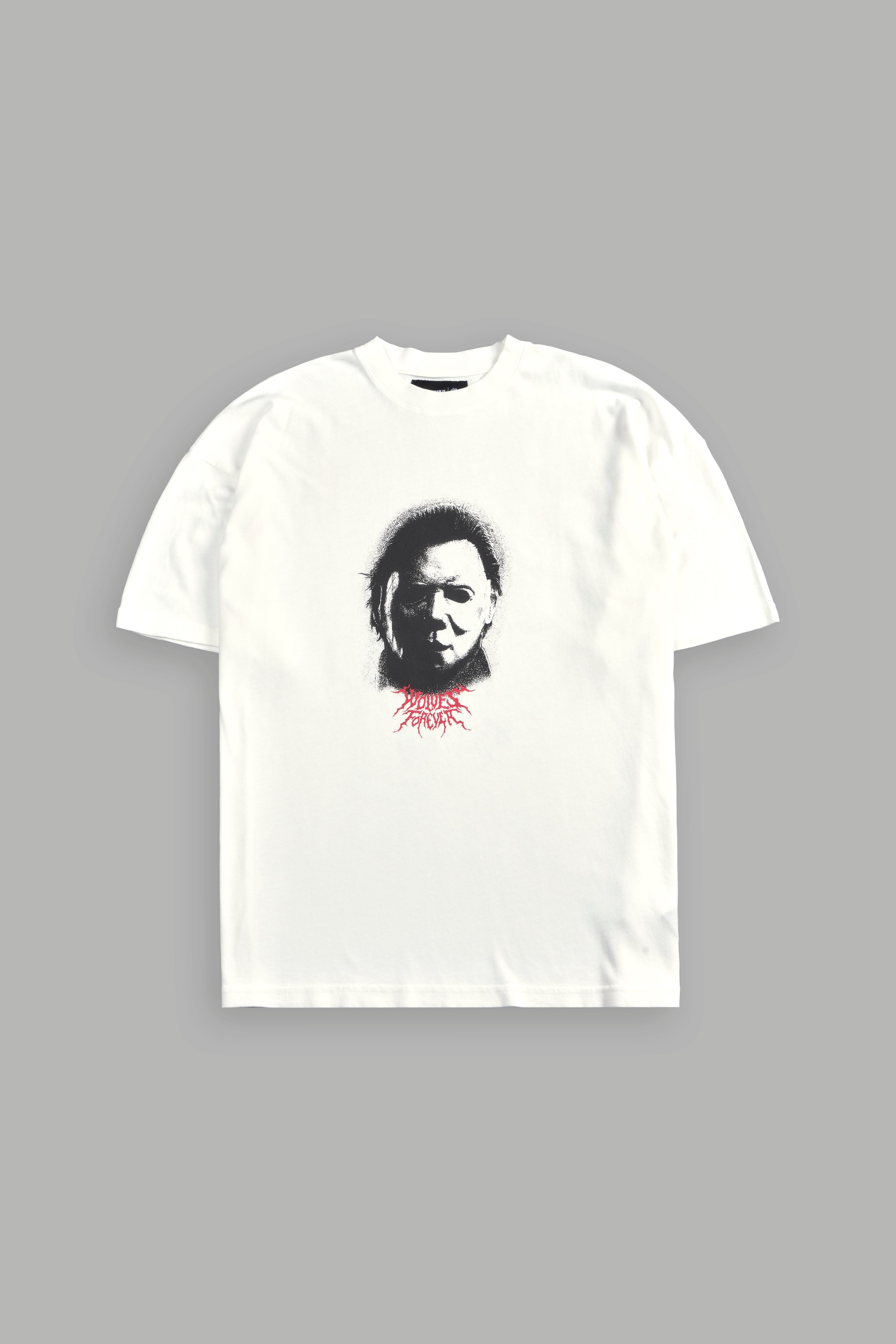 Watch Your Back "Premium" Oversized Tee in Cream