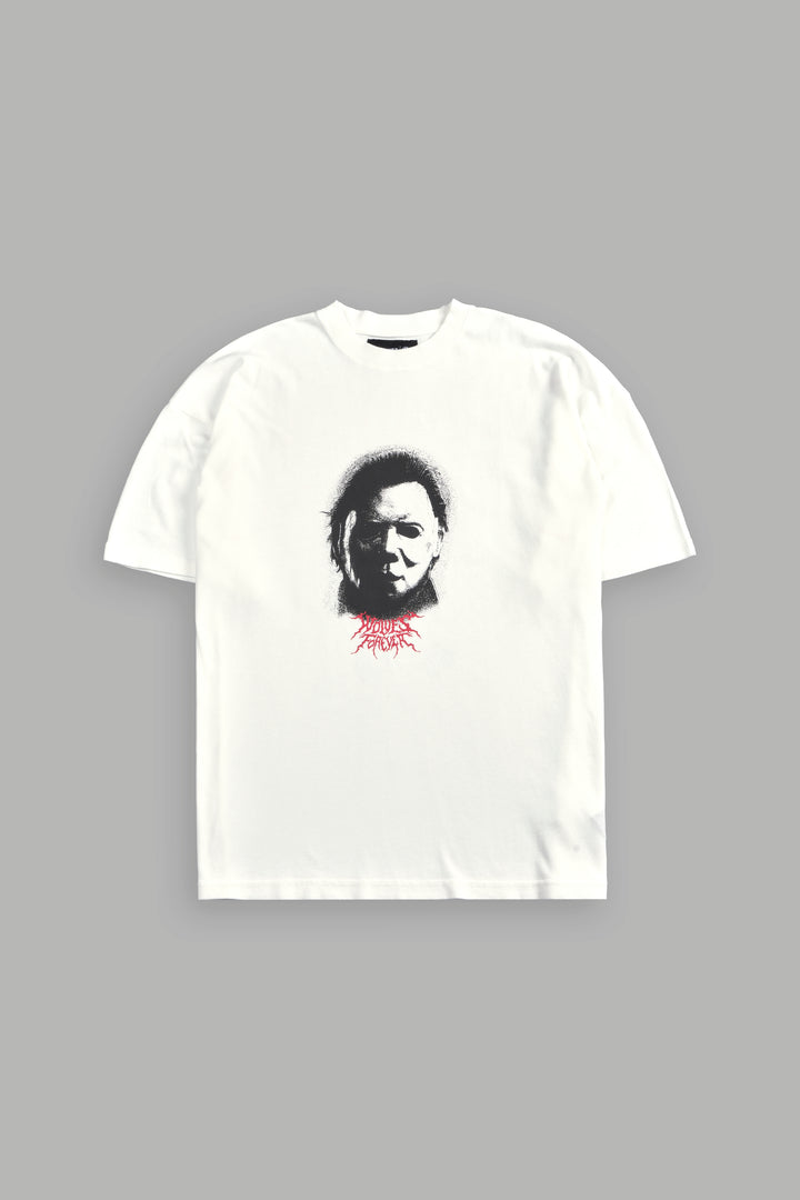 Watch Your Back "Premium" Oversized Tee in Cream