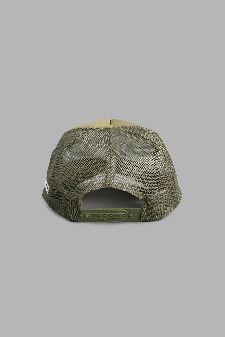 Okami Wolf Trucker Hat in Owen Green