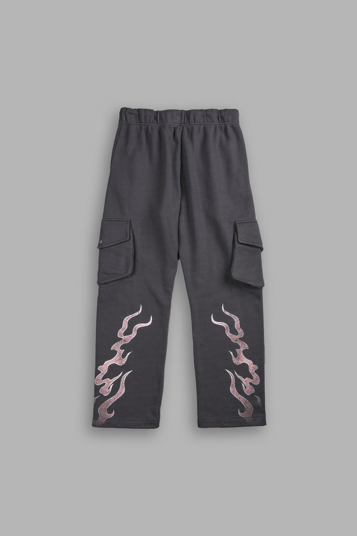 Through The Fire Bigelow Cargo Sweat Pants in Wolf Gray