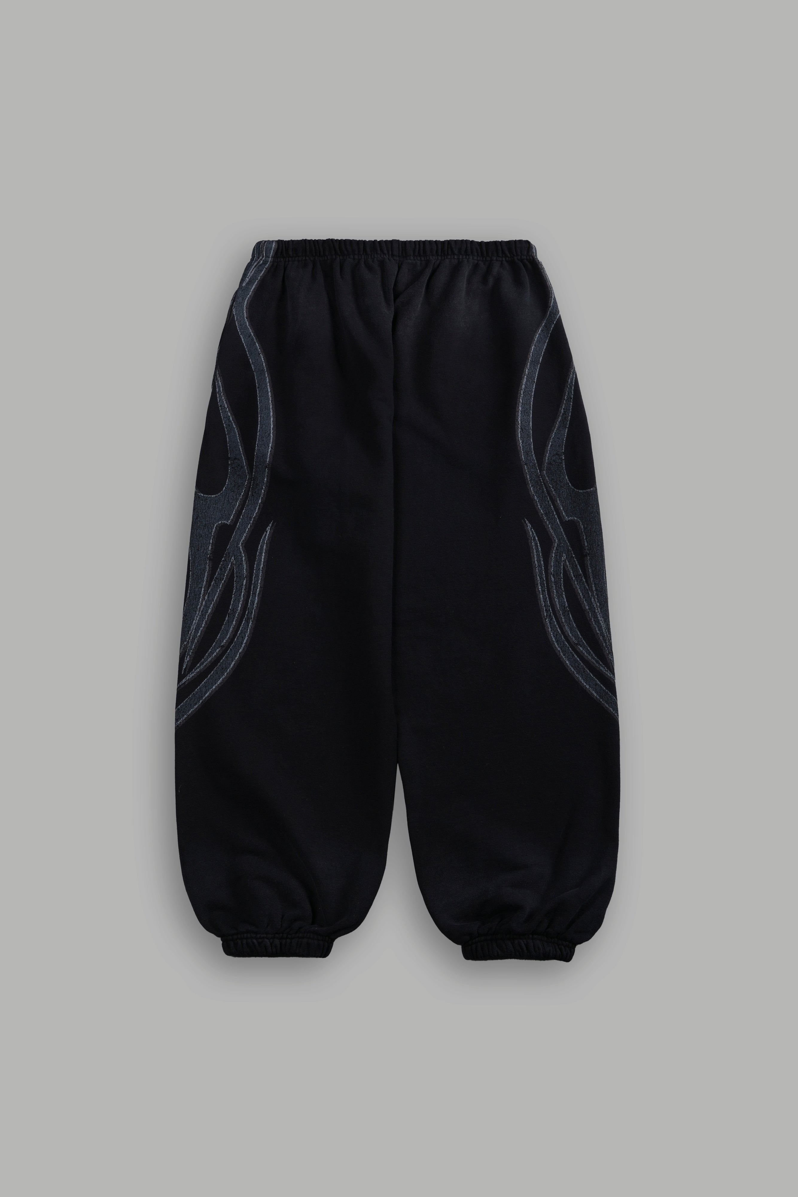 Real Recognize Real Unisex Lounger Sweat Pants in Black Drift Wash