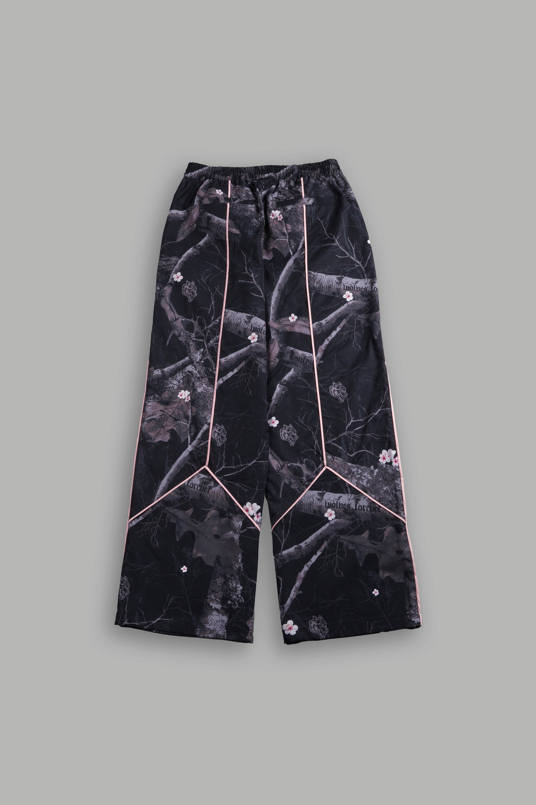 Dual Wolf Quinn Track Pants in Darc Blossom Woodland Camo/Cherry Blossom