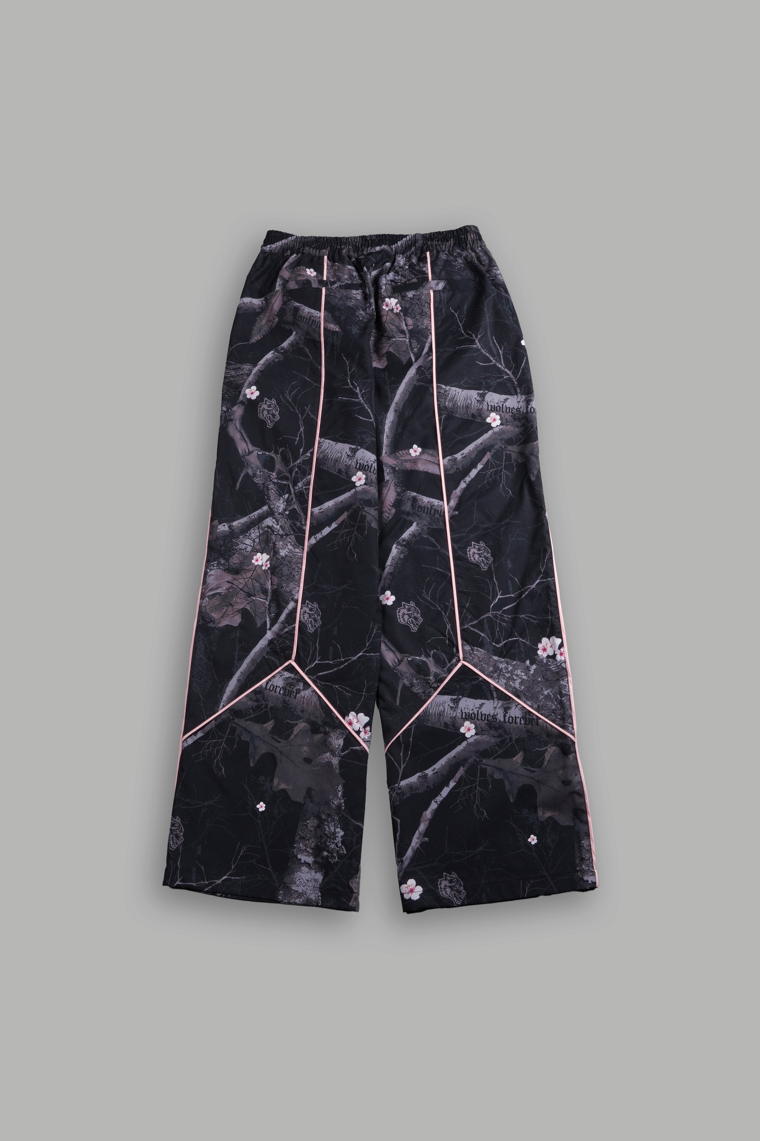 Dual Wolf Quinn Track Pants in Darc Blossom Woodland Camo/Cherry Blossom