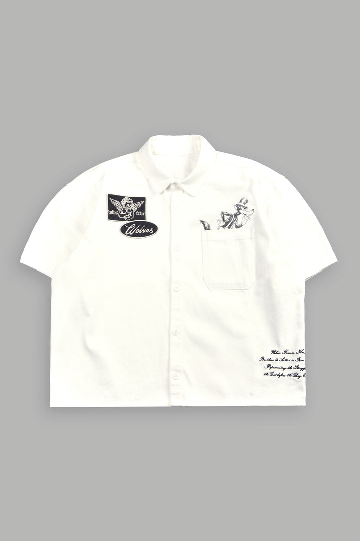 Big Bad Wolf Vinny Button Up Shirt in Cream