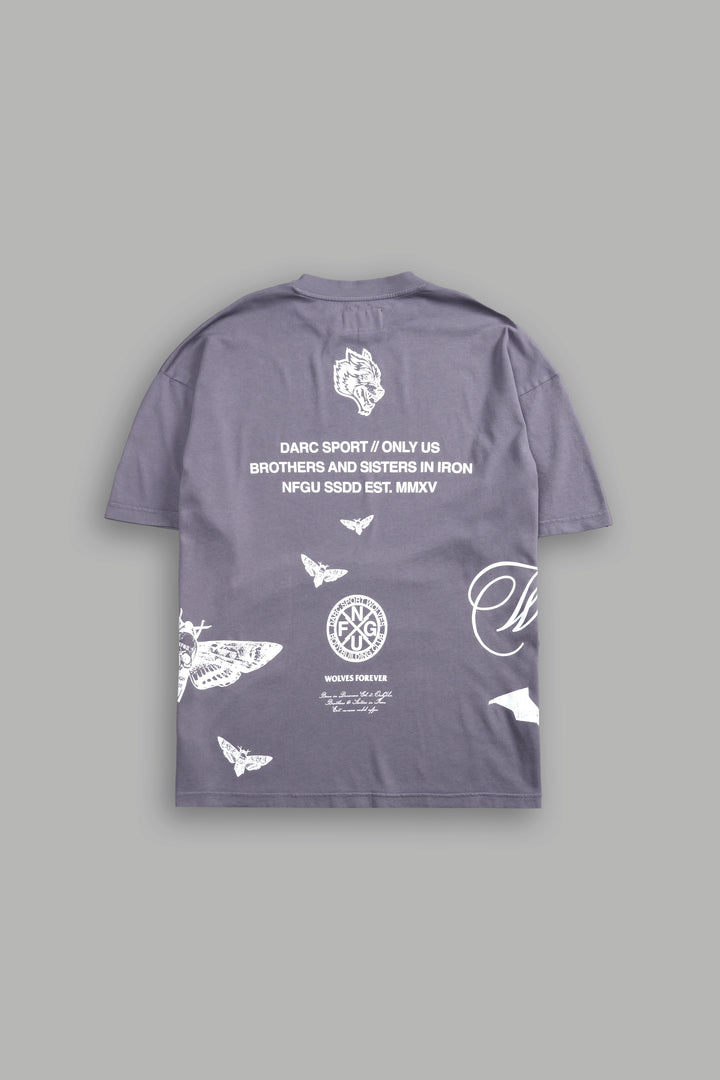 (1 OF 500) The Batman "Premium" Oversized Tee in Nirvana Gray