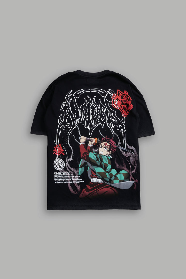 NFGU Tanjiro "Premium" Oversized Tee in Black