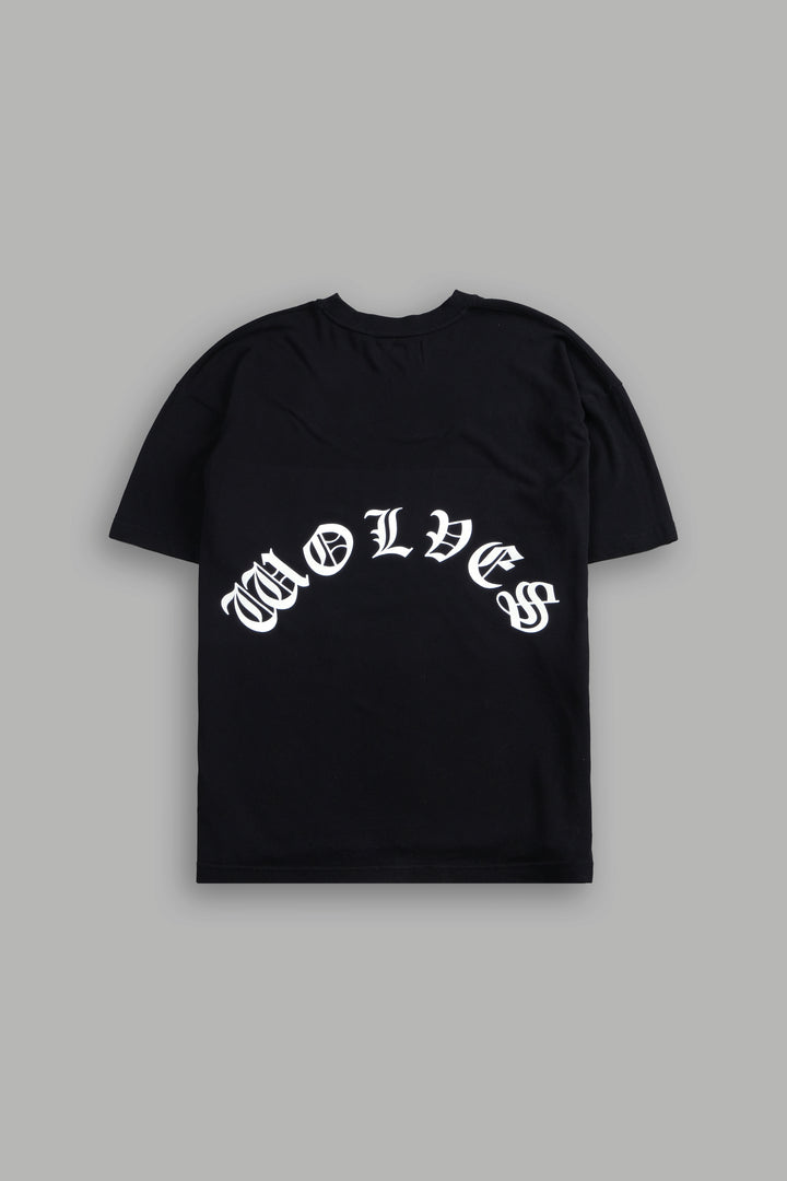 Chrome Wolf "Premium" Oversized Tee in Black