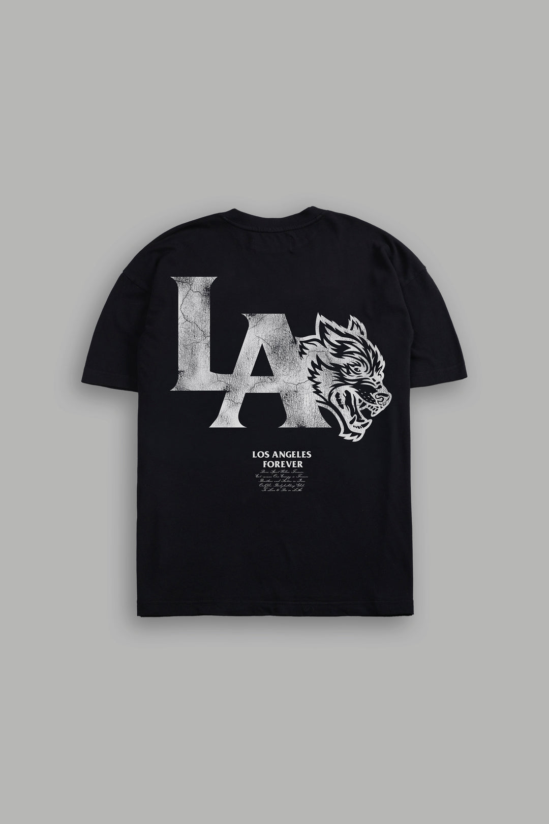 La Wolves V2 Premium Oversized Tee in Black