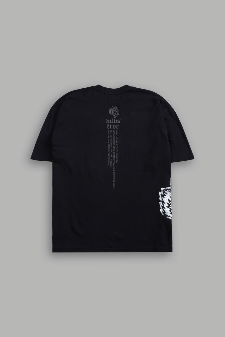 Uchiha Sasuke "Side-By-Side" Series Premium Tee in Black