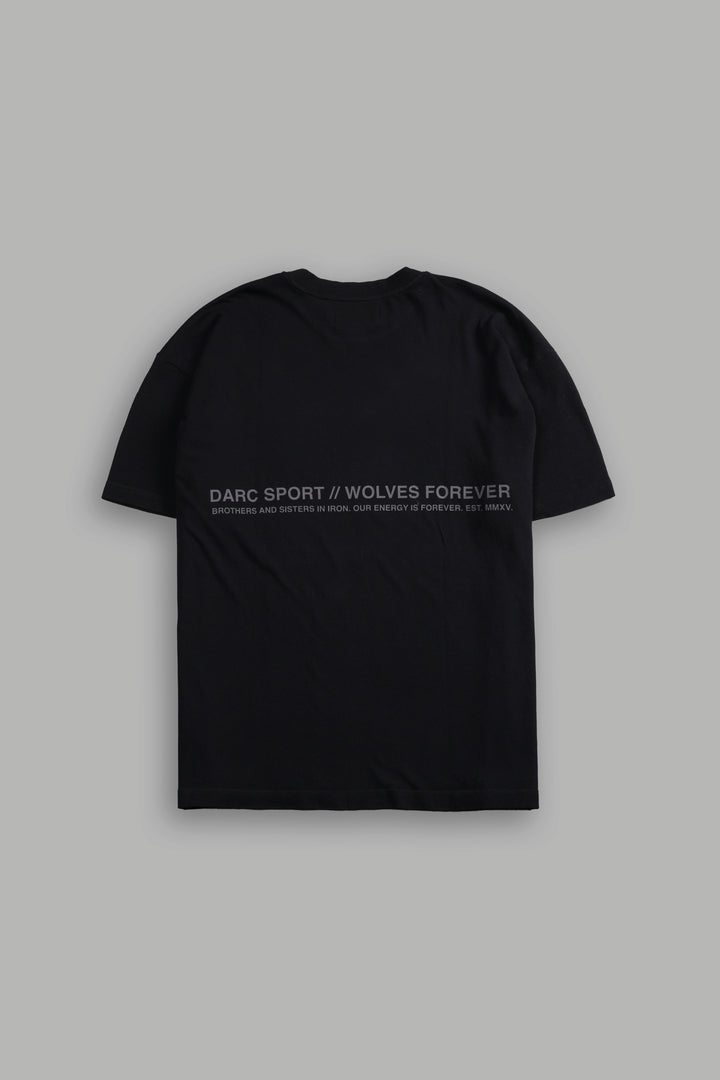 Pyramid Wolves "Premium" Oversized Tee in Black