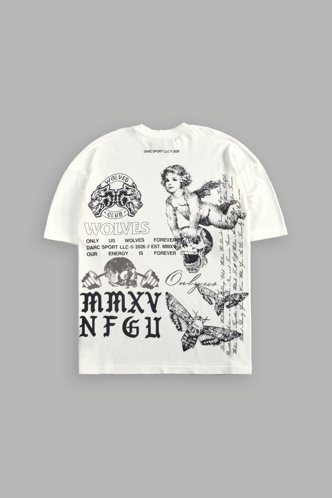 Hollow Virtue "Premium" Oversized Tee in Cream