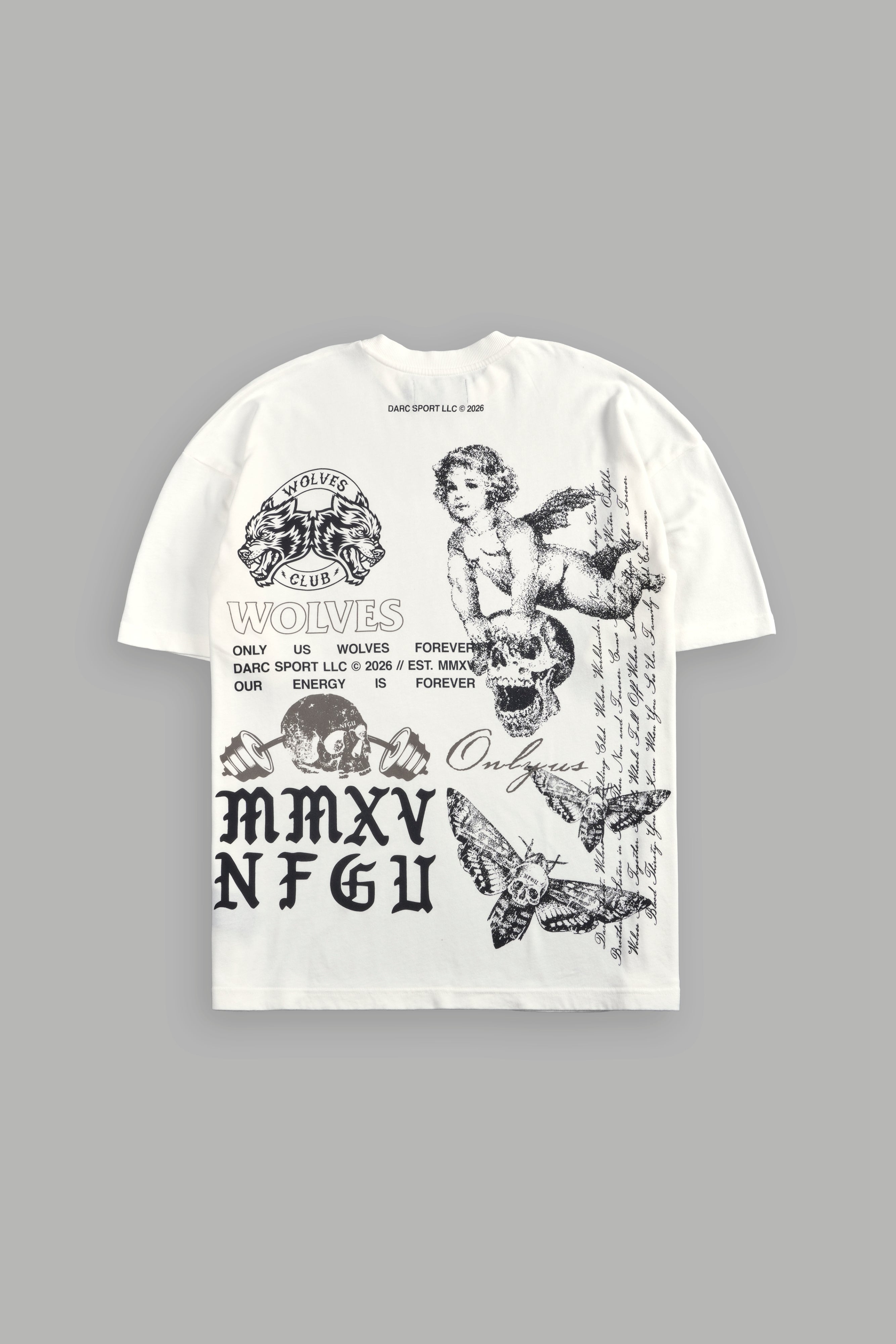 Hollow Virtue "Premium" Oversized Tee in Cream