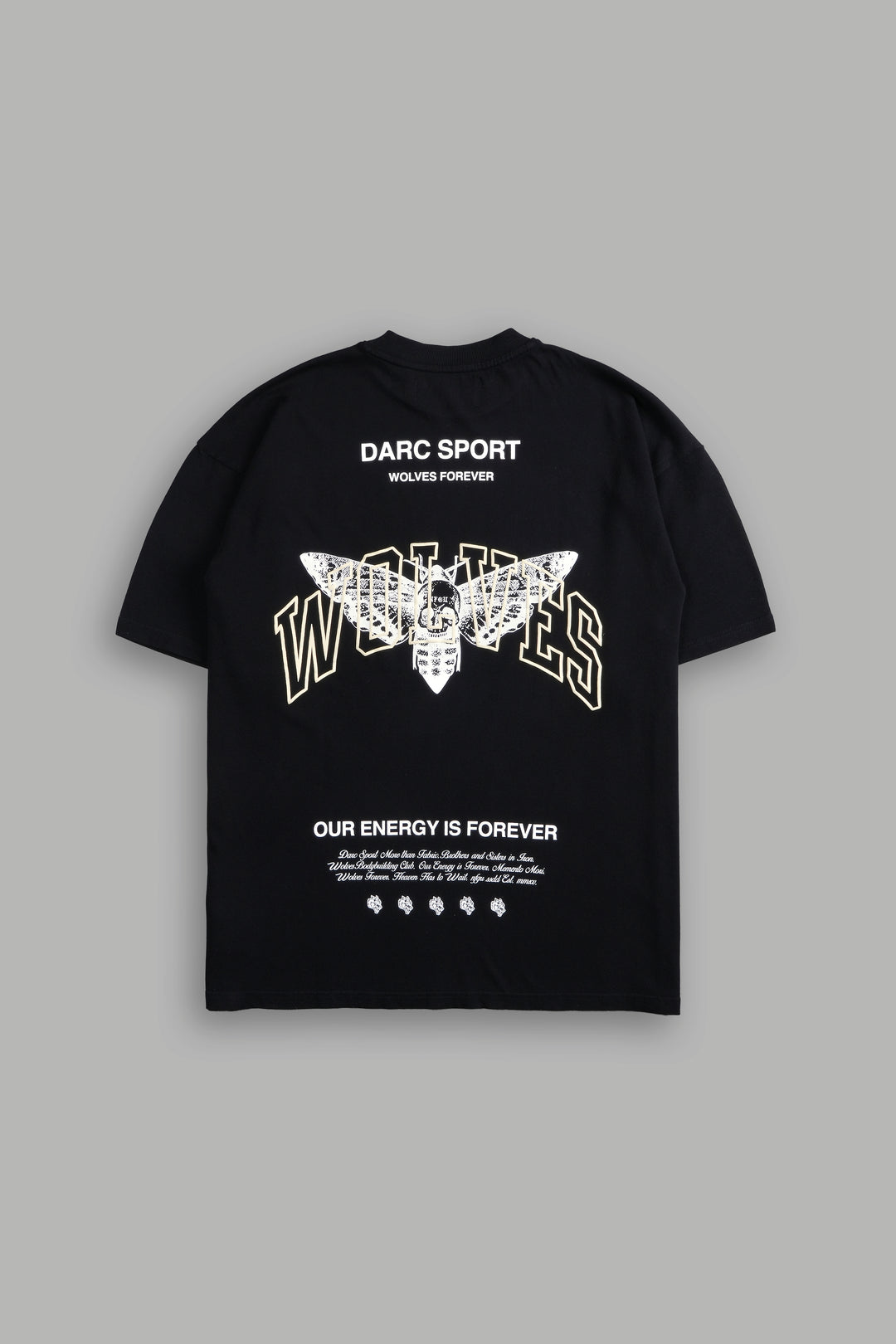 Death Moth Forever "Premium" Oversized Tee in Black