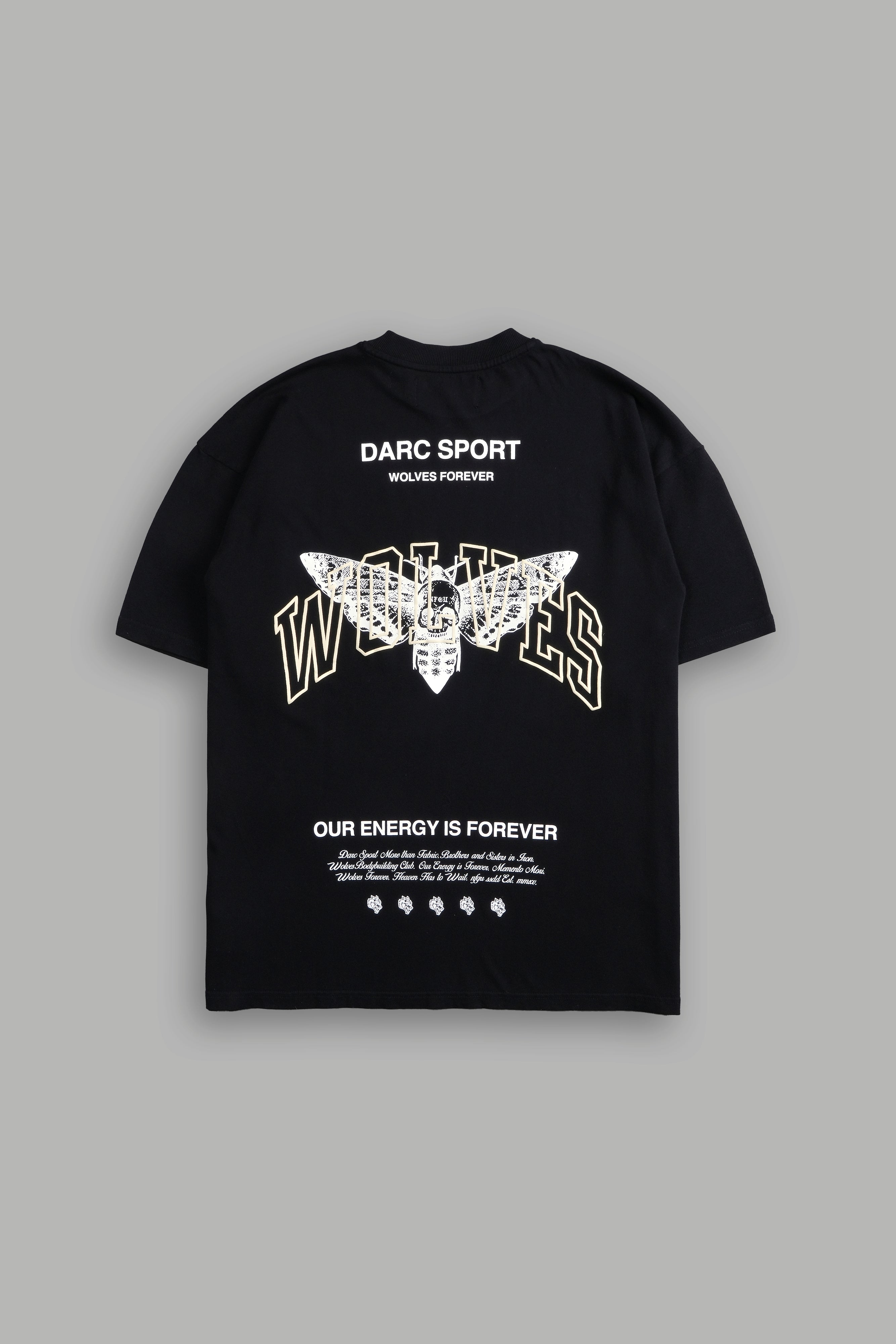 Death Moth Forever "Premium" Oversized Tee in Black