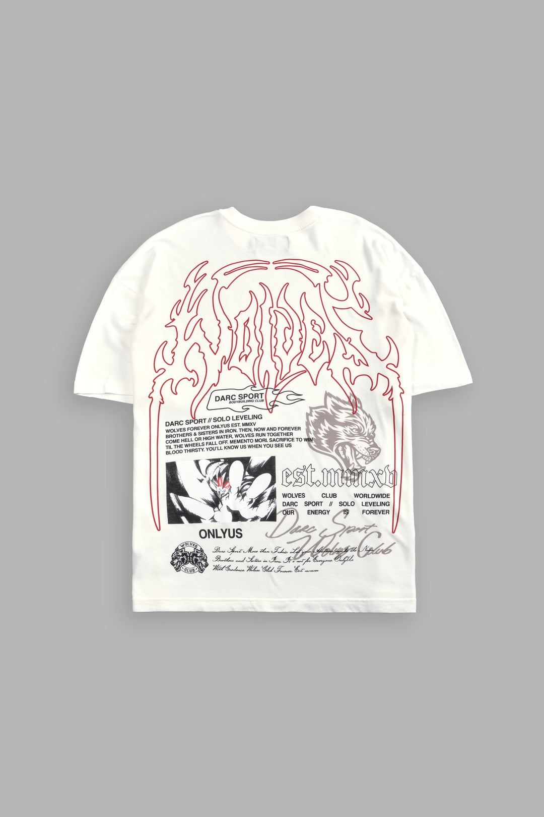 Ant King "Premium" Oversized Tee in Cream