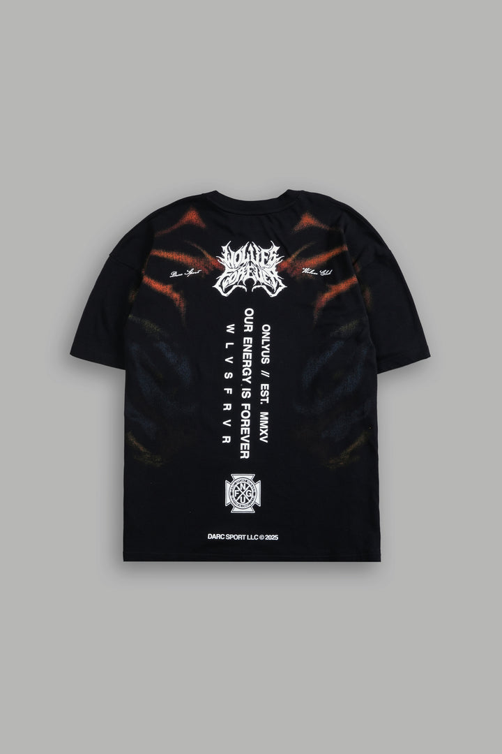 Fire Blade "Premium" Oversized Tee in Black