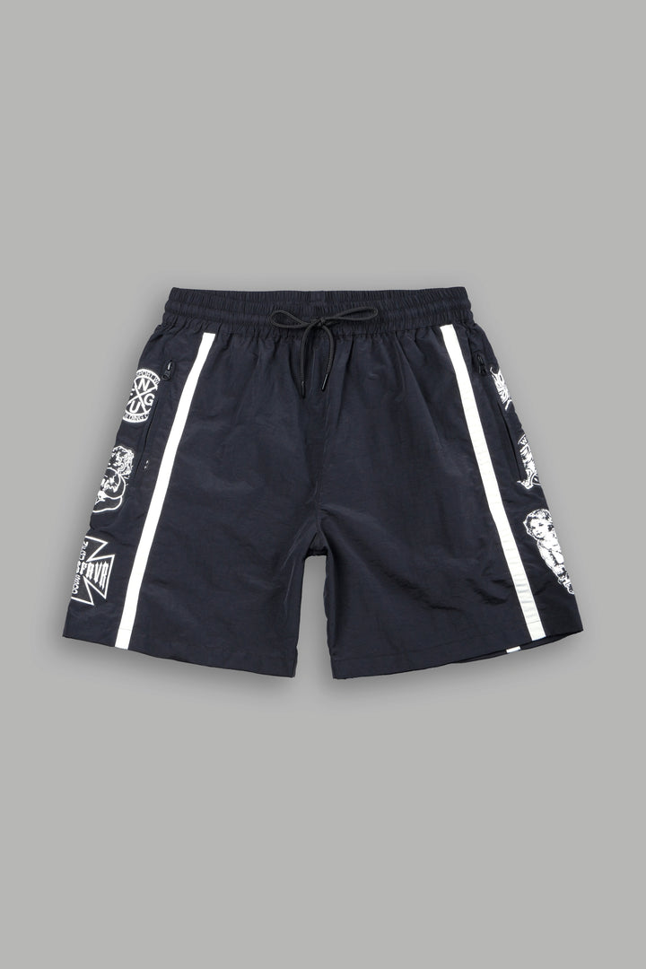 Core Icons Remind Track Shorts in Black