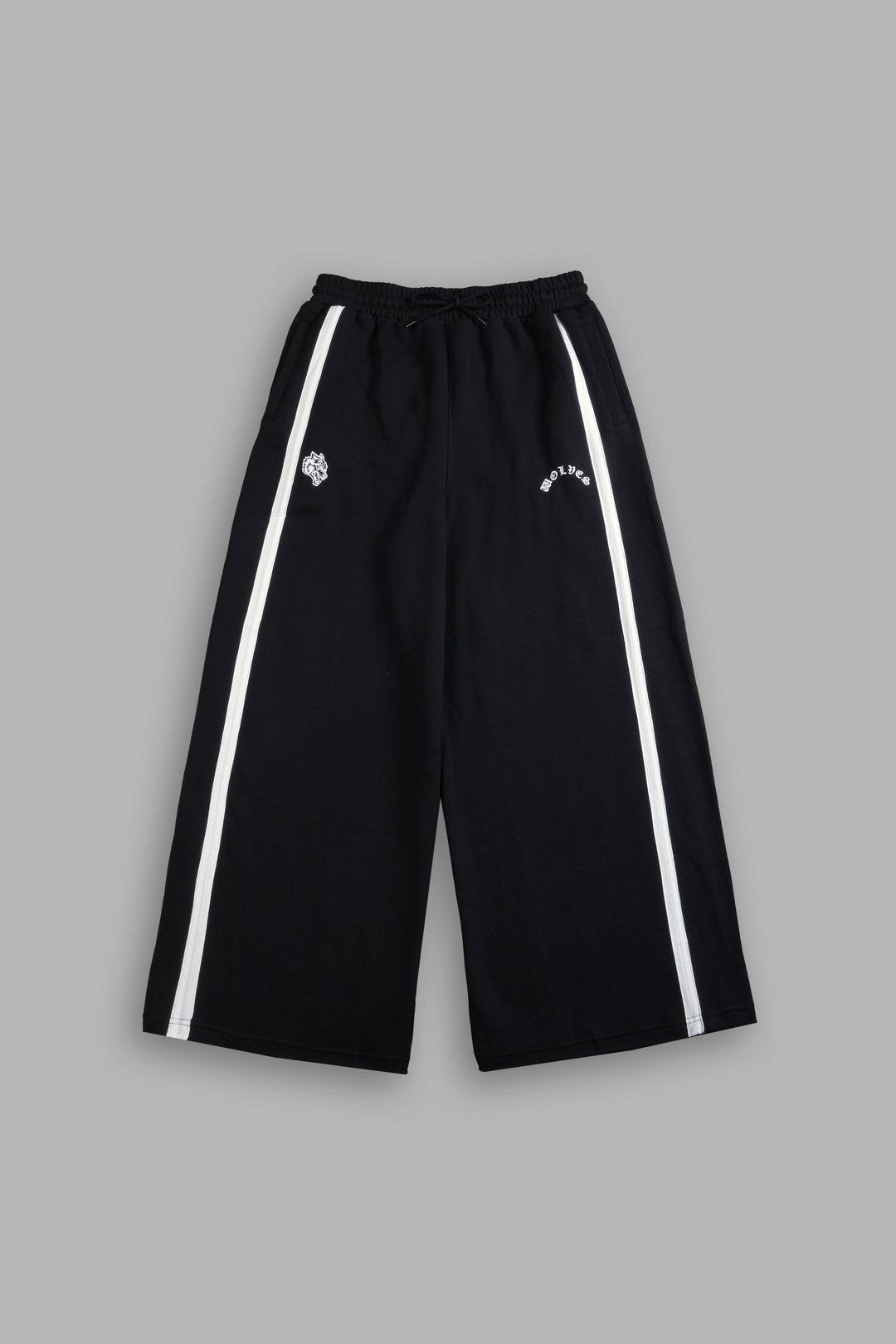 Chopper Wolf Remind Omen Sweat Pants in Black