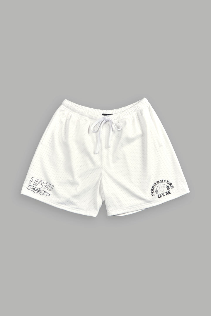 NFGU Powerhouse Mesh Shorts in Cream