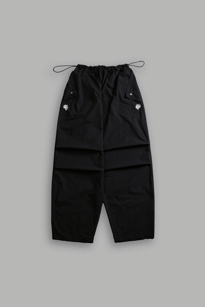 Dual Wolf Chopper Hacker Pants V2 in Black