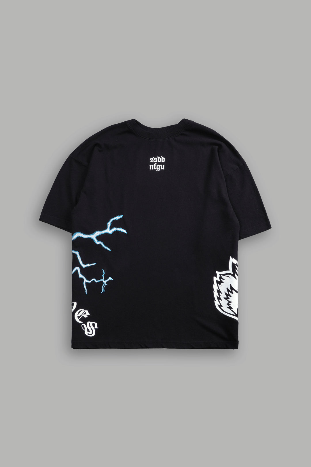 Knight Fall "Premium" Oversized Tee in Black