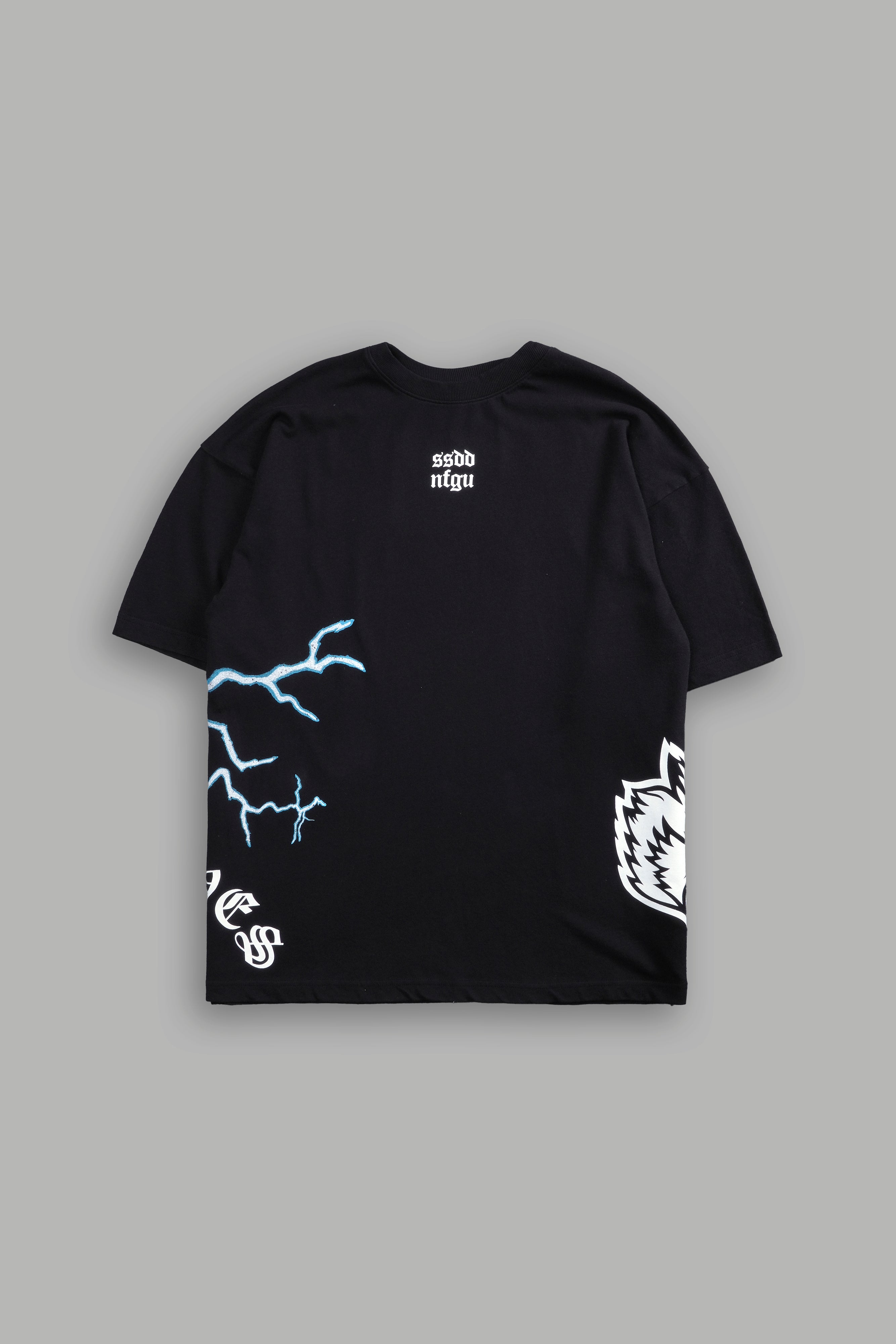 Knight Fall "Premium" Oversized Tee in Black