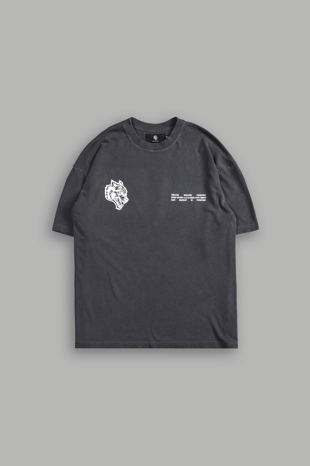 Live Today "Premium" Oversized Tee in Wolf Gray