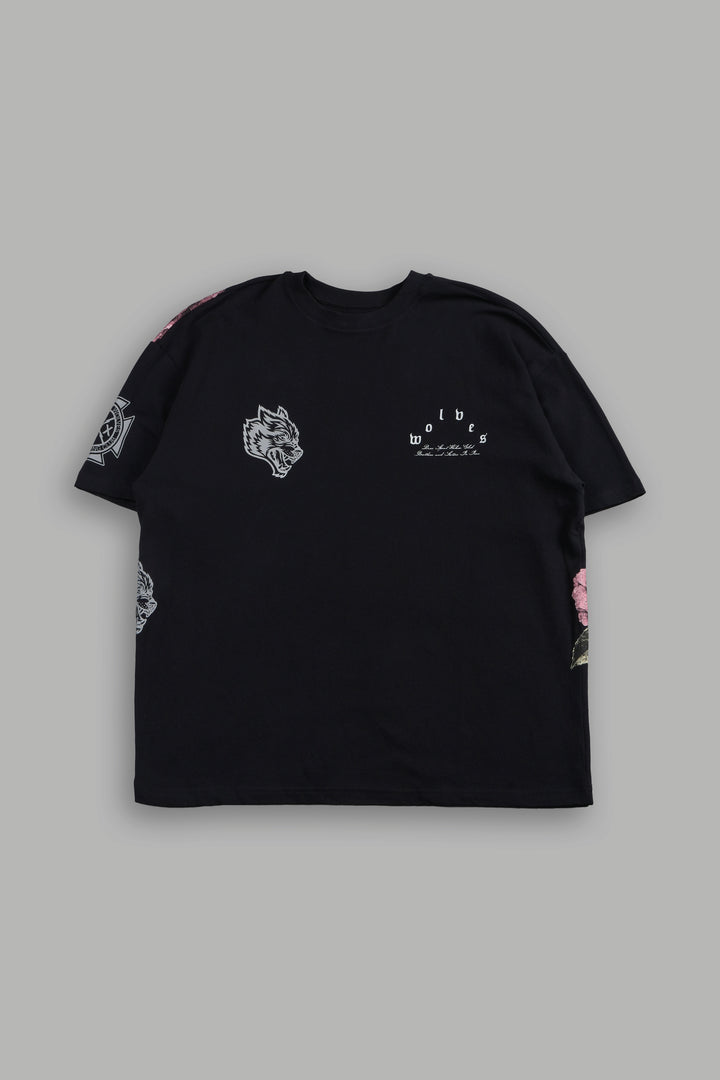 Darc Corazon Premium Oversized Tee In Black