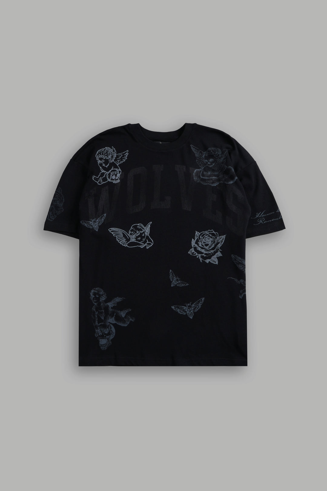 Fallen Cherub Unisex "Premium" Oversized Tee in Black