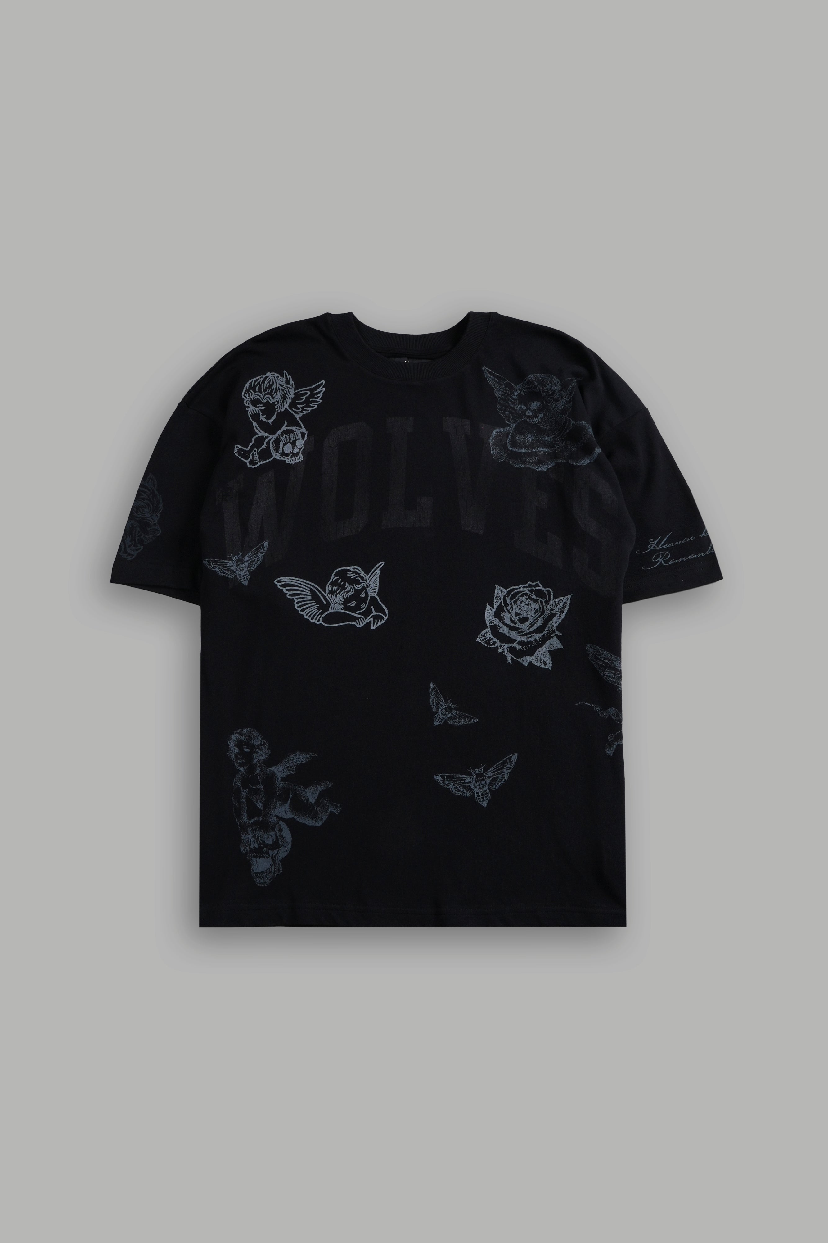 Fallen Cherub Unisex "Premium" Oversized Tee in Black