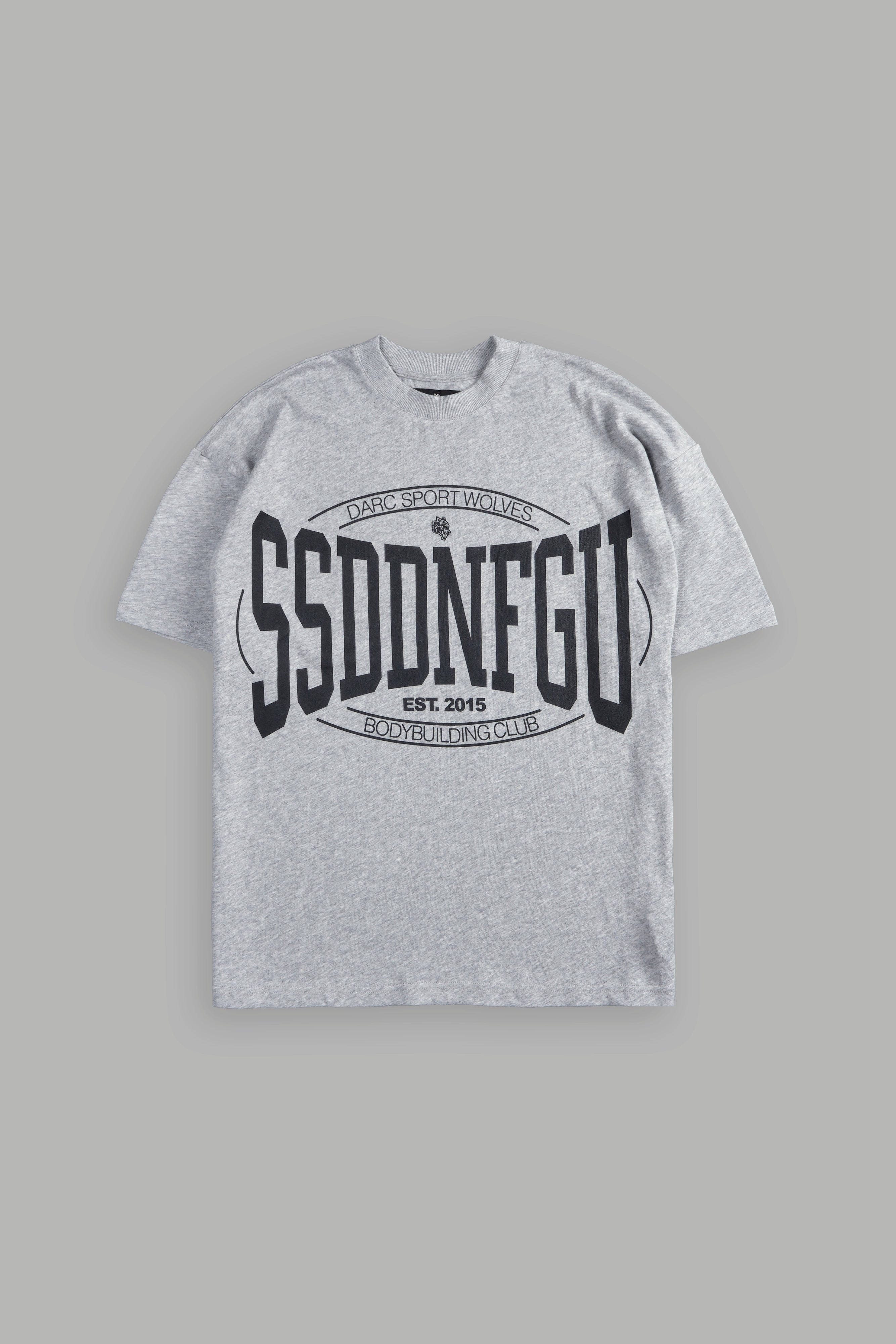 SSDDNFGU FRVR "Premium" Oversized Tee in Light Athletic Gray