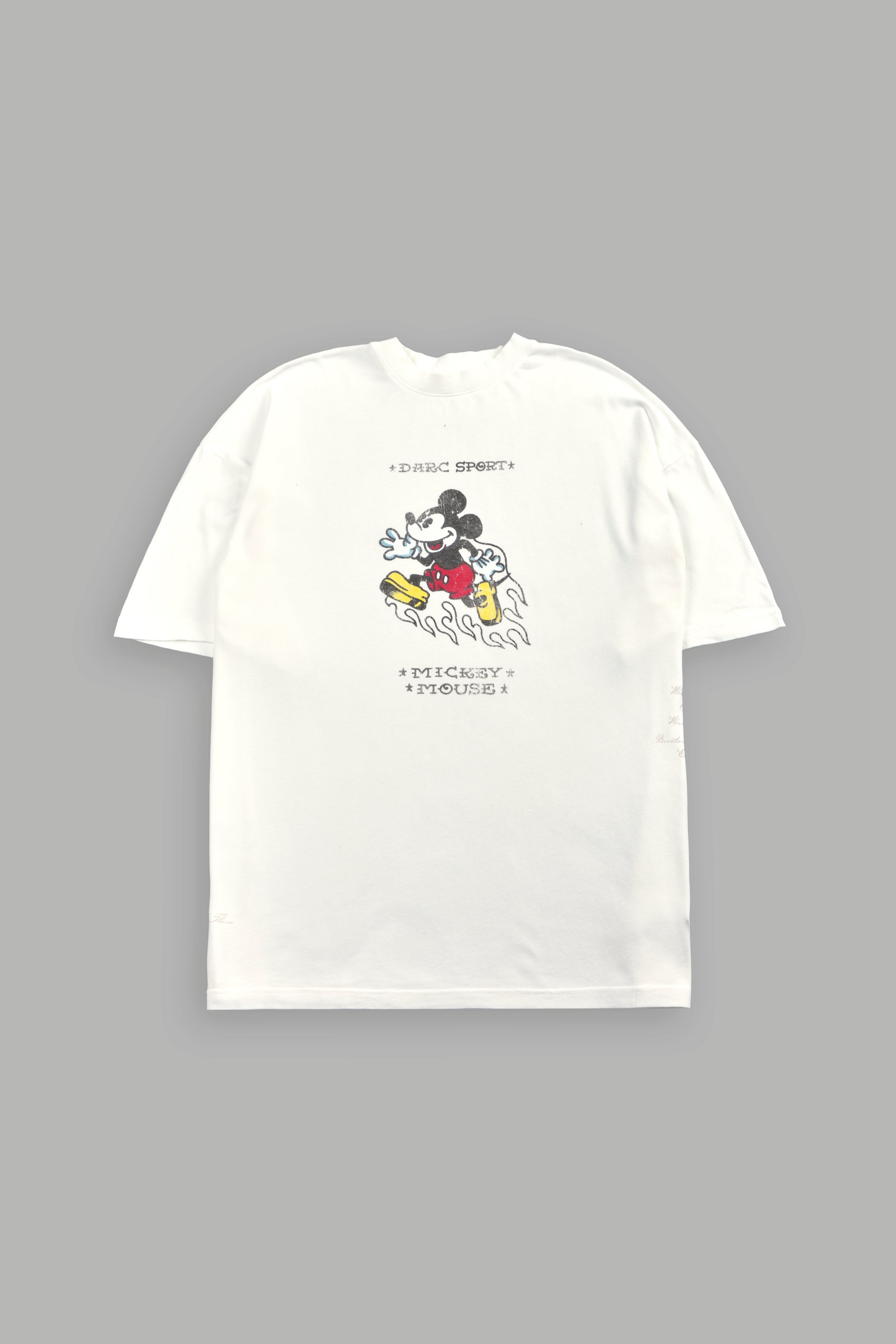 Mickey Mouse Energy Side-By-Side Series Premium Oversized Tee in Cream