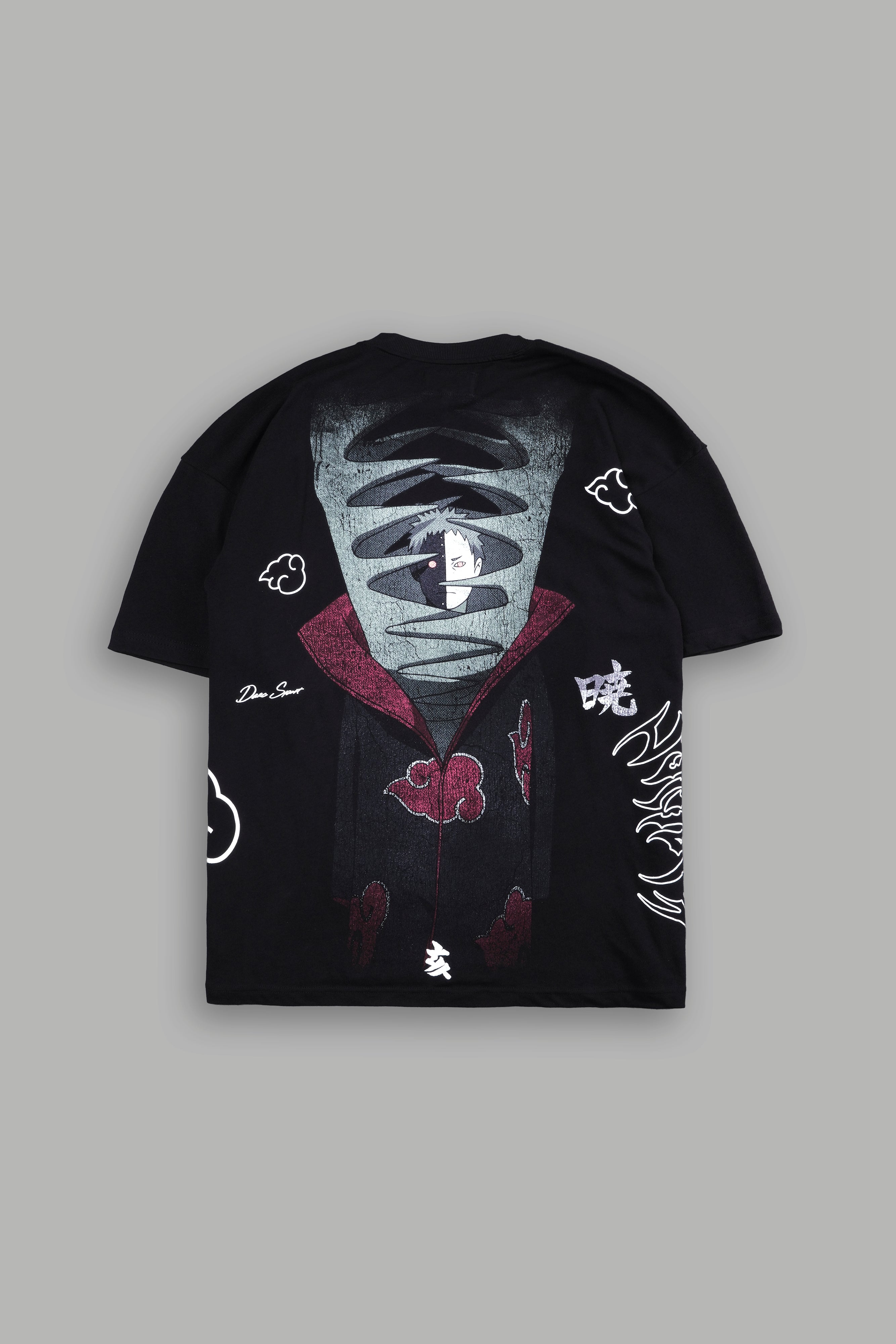 Zetsu Akatsuki "Side By Side" Oversized Tee in Black