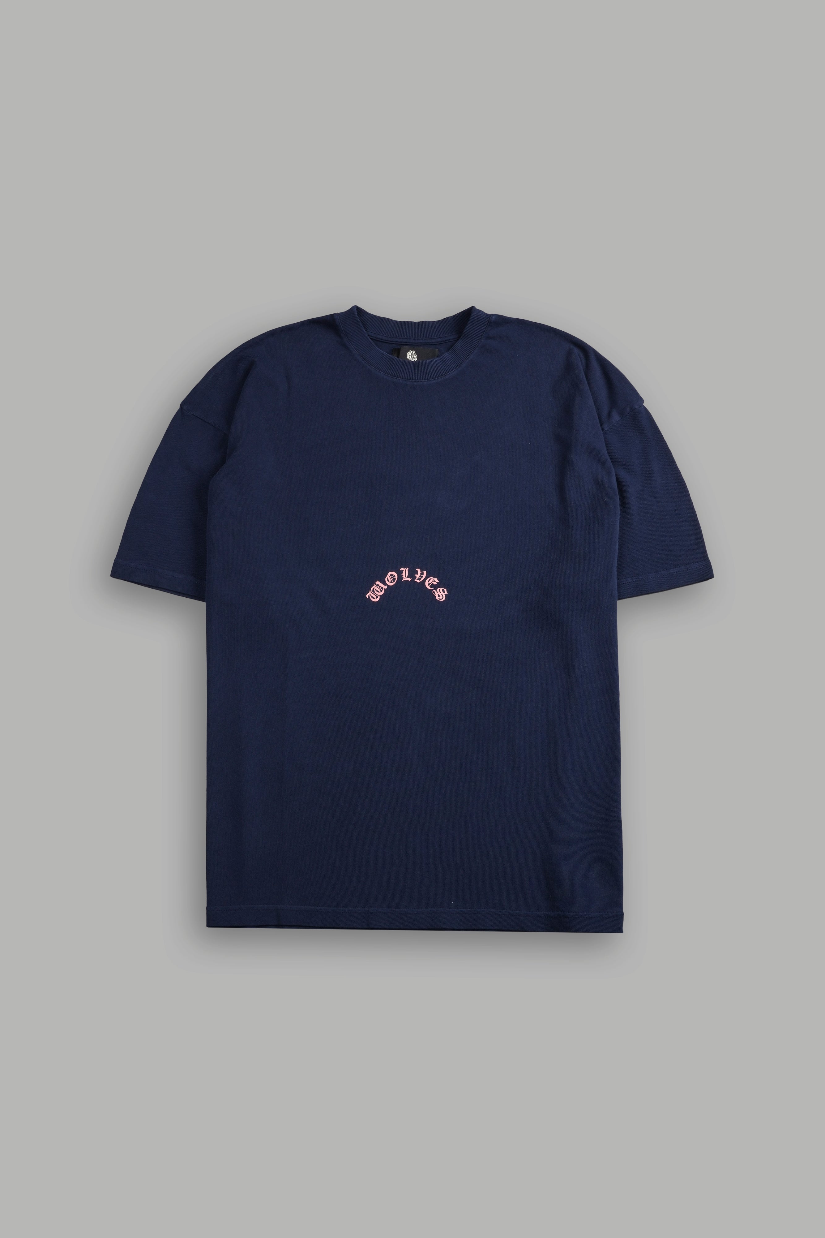 The Wolves & The Moth "Premium" Oversized Tee in Navy
